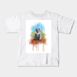 Watercolor Illusration of a Koala Kids T-Shirt